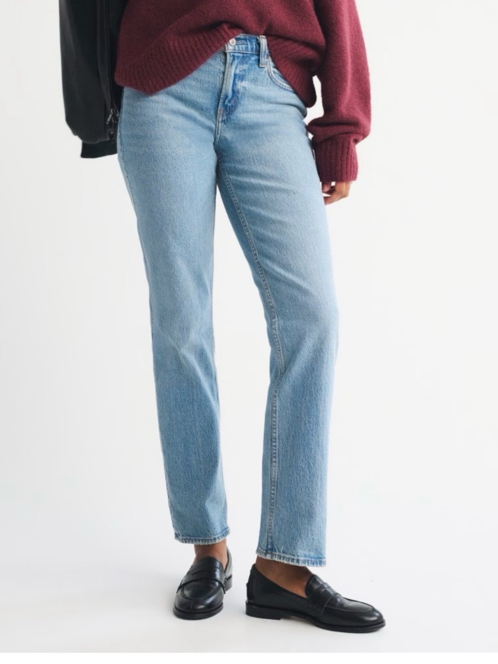 Abercrombie & Fitch, Curve Love, The ‘90s straight mid rise, 29 Short